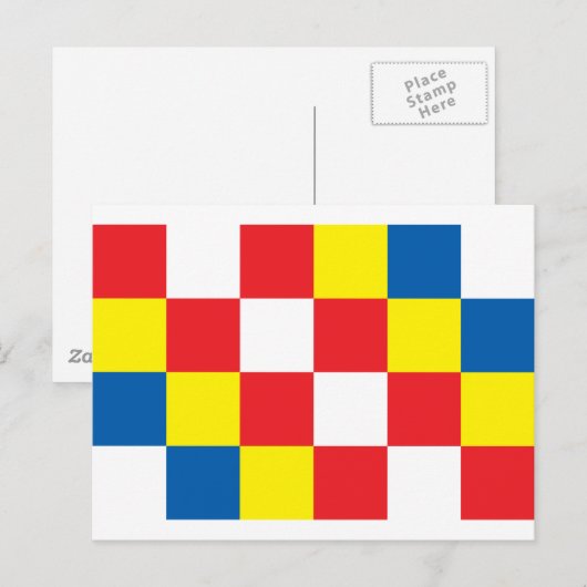 Antwerpener Flagge Postkarte (Vorne/Hinten)