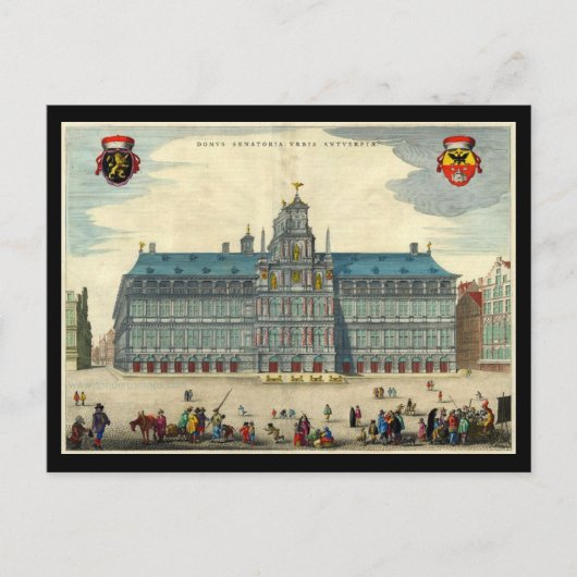 Antwerpener Rathaus Postkarte (Vorderseite)