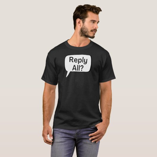 Antwort auf alle Gesimst Gedankenblase T-Shirt (Vorne ganz)