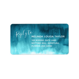 Antwort auf aquamarine Hochzeitsadressen für abstr Adressaufkleber