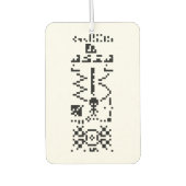 Antwort auf die binäre Meldung von Arecibo Autolufterfrischer (Vorderseite)