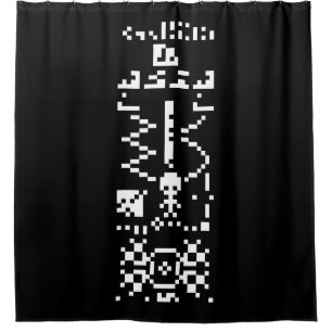 Antwort auf die binäre Meldung von Arecibo Duschvorhang