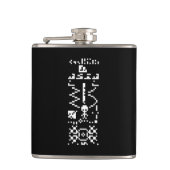 Antwort auf die binäre Meldung von Arecibo Flachmann (Vorderseite)