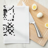 Antwort auf die binäre Meldung von Arecibo Geschirrtuch (Viertel Falte)