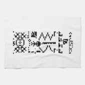 Antwort auf die binäre Meldung von Arecibo Geschirrtuch (Horizontal)