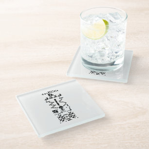 Antwort auf die binäre Meldung von Arecibo Glasuntersetzer