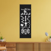 Antwort auf die binäre Meldung von Arecibo Leinwanddruck (Insitu (Wohnzimmer))