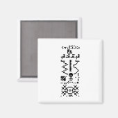 Antwort auf die binäre Meldung von Arecibo Magnet (Vorderseite/Rückseite)