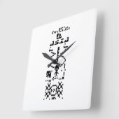 Antwort auf die binäre Meldung von Arecibo Quadratische Wanduhr (Winkel)