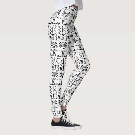 Antwort auf die Binary-Message von Arecibo Leggings (Rechts)