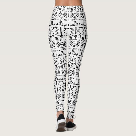 Antwort auf die Binary-Message von Arecibo Leggings (Rückseite)