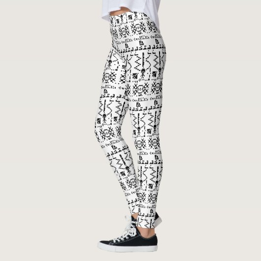 Antwort auf die Binary-Message von Arecibo Leggings (Links)