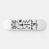 Antwort auf die Binary-Message von Arecibo Skateboard (Horizontal)
