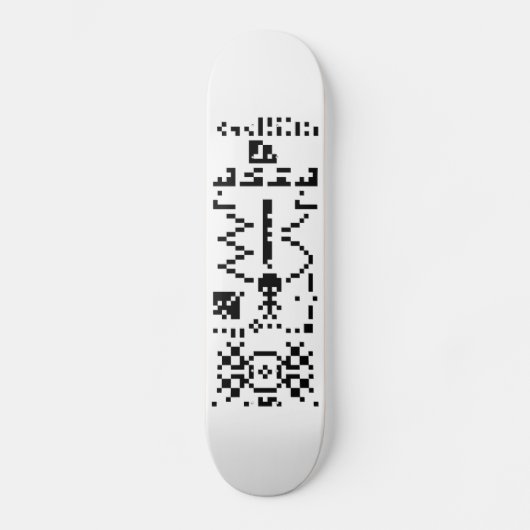 Antwort auf die Binary-Message von Arecibo Skateboard (Vorderseite)