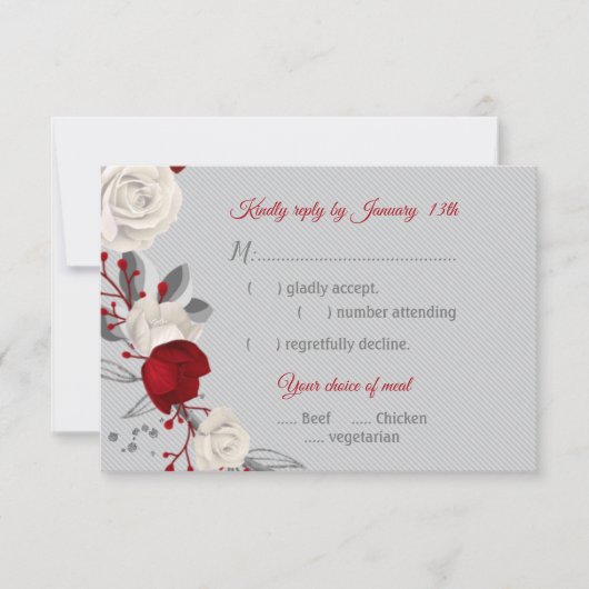 Antwort auf die botanische Blume mit rot-weißer Me (Vorderseite)