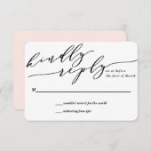 Antwort auf die Einladung zum Hochzeitsfeiern mit (Vorne/Hinten)