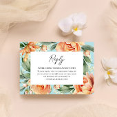 Antwort auf die Hochzeitsfeier mit Aquarellpfirsic