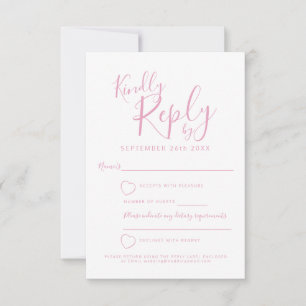 Antwort auf die Hochzeitsreise in Rosa und Weiß UA