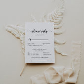 Antwort auf die klassische kalligraphische Hochzei