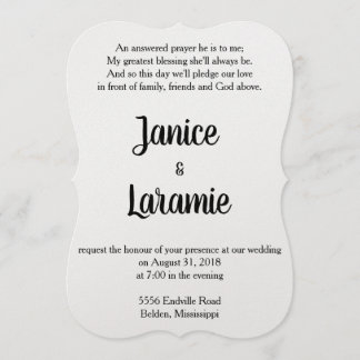 Antwort auf Gebete Einladung Hochzeit