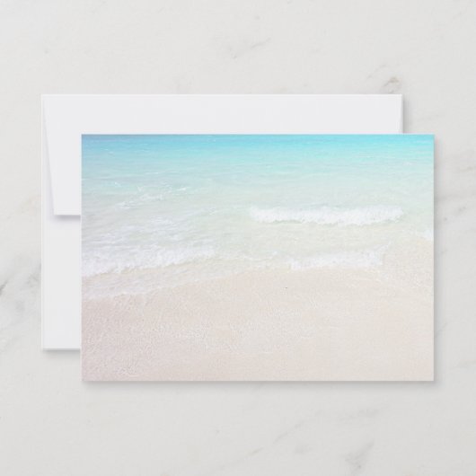 Antwort auf Hochzeiten am Meer auf das exakte Menü (Rückseite)