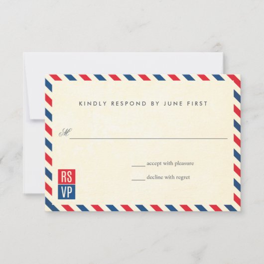 Antwort auf Hochzeiten von Luftpost (Vorderseite)