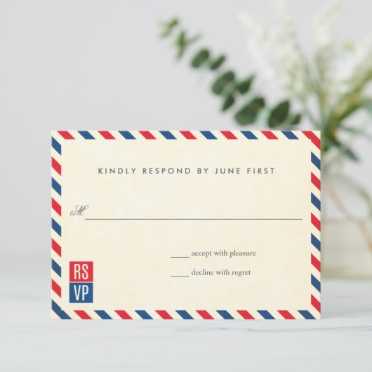 Antwort auf Hochzeiten von Luftpost (Stehend Vorderseite)