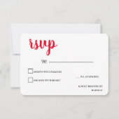 Antwort auf moderne Schlichte Minimalistische Rot- (Vorderseite)