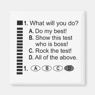 Antwort Blatt Rock The Exam School Testing Encoura Magnet