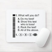 Antwort Blatt Rock The Exam School Testing Encoura Mousepad (Mit Mouse)