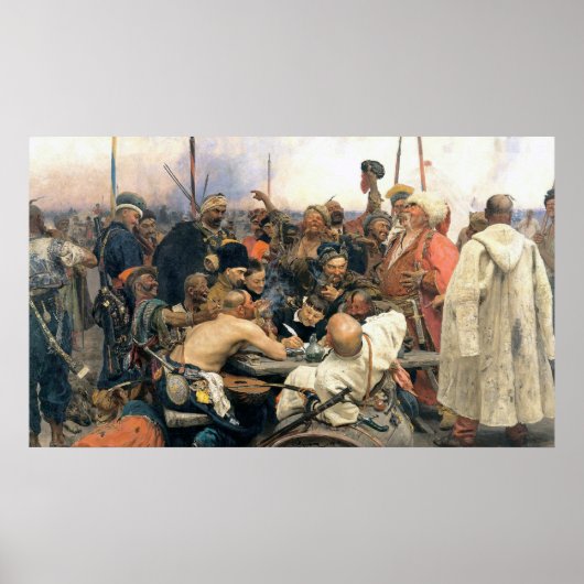 Antwort der zaporozhianischen Kosaken Poster (Vorne)