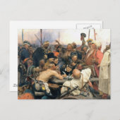 Antwort der zaporozhianischen Kosaken Postkarte (Vorne/Hinten)