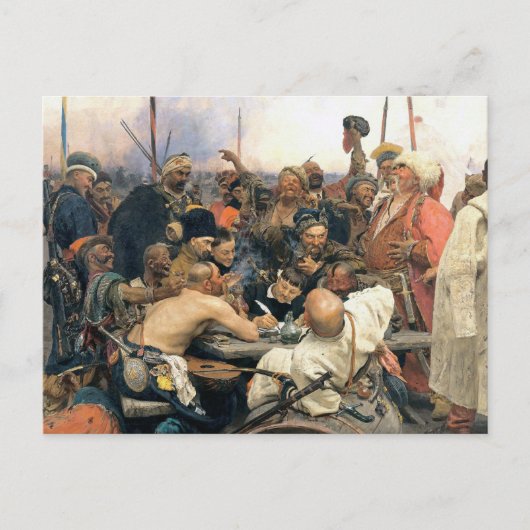 Antwort der zaporozhianischen Kosaken Postkarte (Vorderseite)