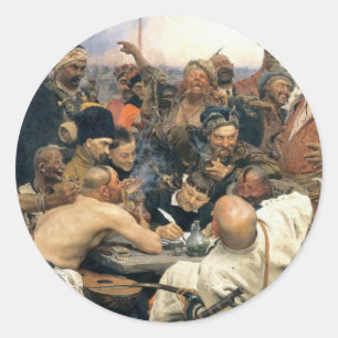 Antwort der zaporozhianischen Kosaken Runder Aufkleber