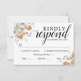 Antwort-Karte für Blut und Bliss RSVP Karte