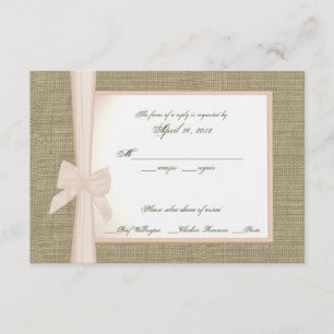 Antwort-Karte für Bruch und Blush RSVP Karte