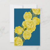 Antwort-Karte für Gelbe Rosen RSVP Karte (Rückseite)