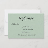 Antwort-Karte für Hochzeiten