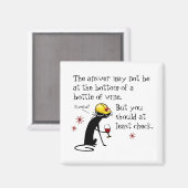 Antwort nicht am untersten feinen Weinangebot Magnet (Vorderseite/Rückseite)