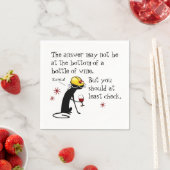 Antwort nicht am untersten feinen Weinangebot Serviette (Beispiel)