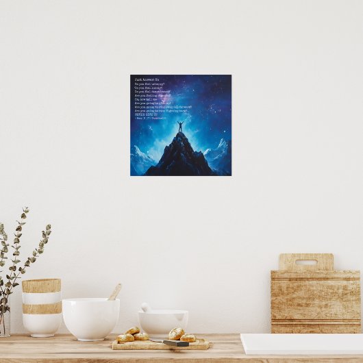 Antwort Nr. (Tür 1053) Poster (Küche)