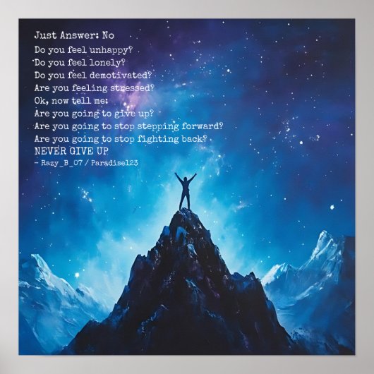 Antwort Nr. (Tür 1053) Poster (Vorne)