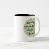 Antwort-Qualitäts-Frage Zweifarbige Tasse (VorderseiteRechts)