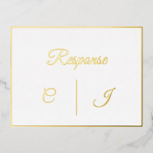 Antwort-UAWG-Hochzeitkarte Folien Feiertagspostkarte