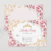 Antwort zur Pink Gold Quinceanera (Vorne/Hinten)