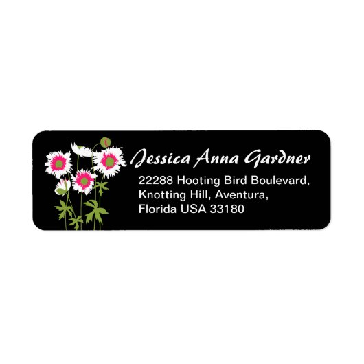 Antwortadressen von Slim Graphic floral poppies (Vorne)