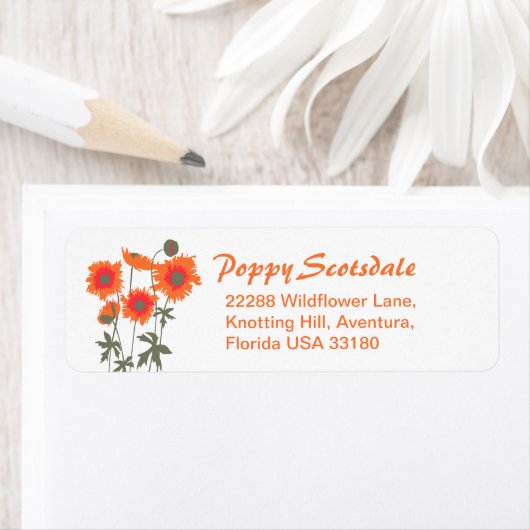 Antwortadressen von Slim Graphic floral poppies (Insitu)