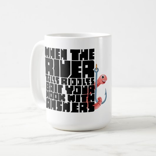 Antworten auf das Rätsel der Flüsse Kaffeetasse (Vorderseite Links)