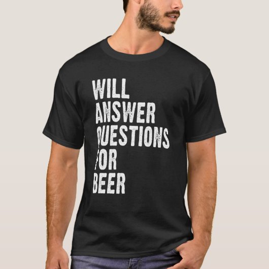 Antworten auf Fragen zu Bier Pub Quiz Legend Tri T-Shirt (Vorderseite)