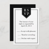 Antworten auf Schwarz-Weiß-Ereignisse, UAWG oder A RSVP Karte (Vorne/Hinten)